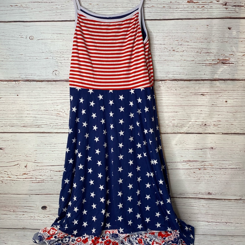 American Days Reversible Sun Dress Small